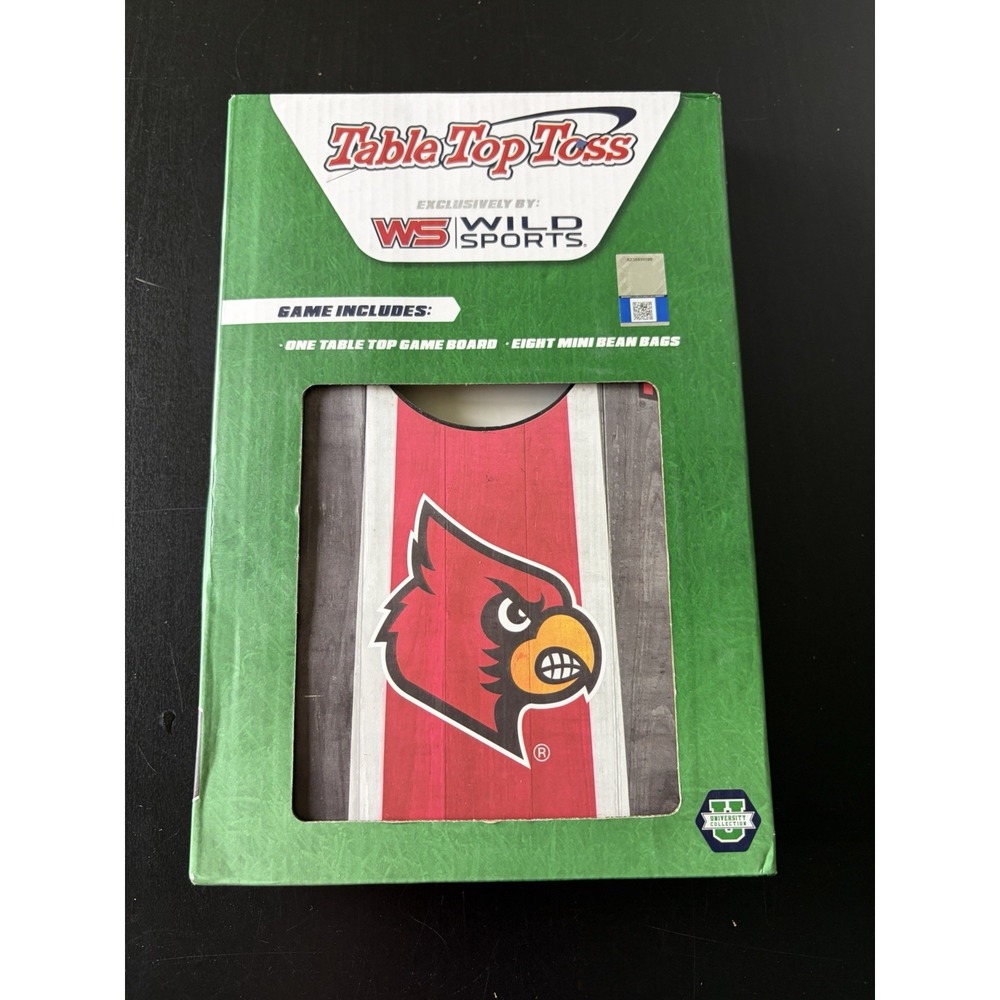 U Of L University Of Louisville Cardinals Table Top Toss Bean Bag Cornhole Game